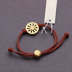 Tory Burch leather Adjustable bracelet